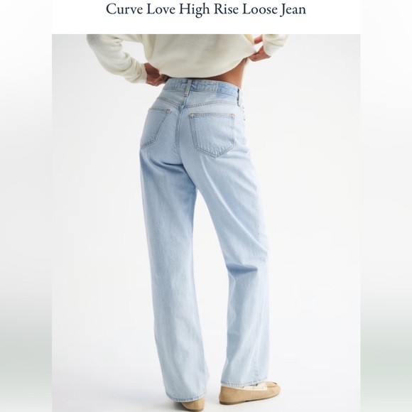 Abercrombie & Fitch Denim - Abercrombie Curve Love The Loose High-Rise Jeans